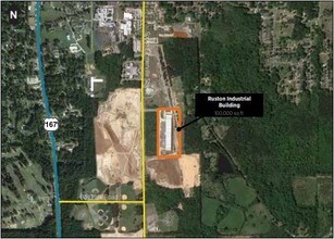 620 Warehouse Dr, Ruston, LA - AERIAL  map view