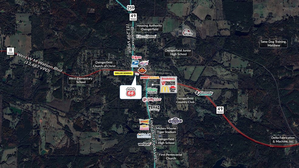 303 W W M Watson Blvd, Daingerfield, TX for sale - Building Photo - Image 2 of 4