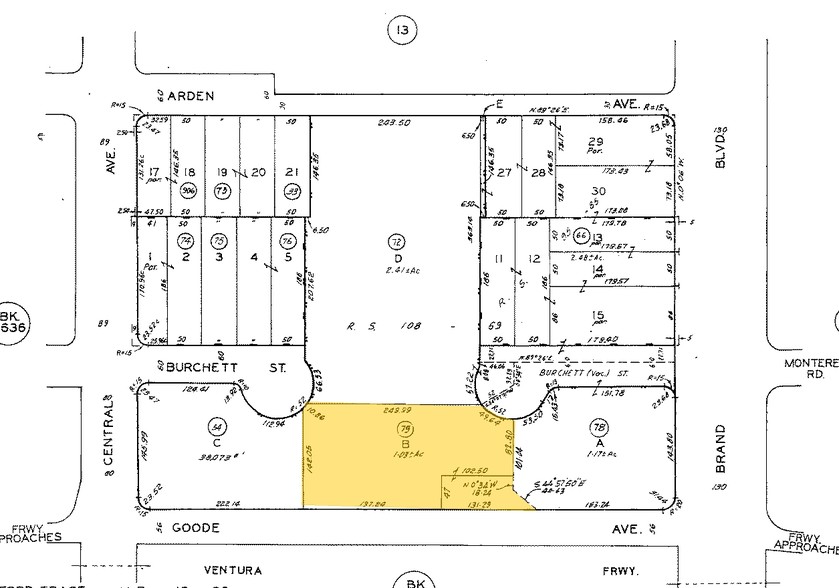 207 N Goode Ave, Glendale, CA for lease - Plat Map - Image 1 of 5