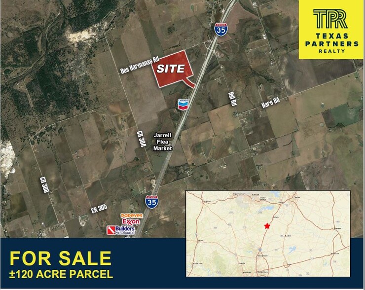 I-35 & DOS HERMANAS, Jarrell, TX for sale - Building Photo - Image 1 of 4