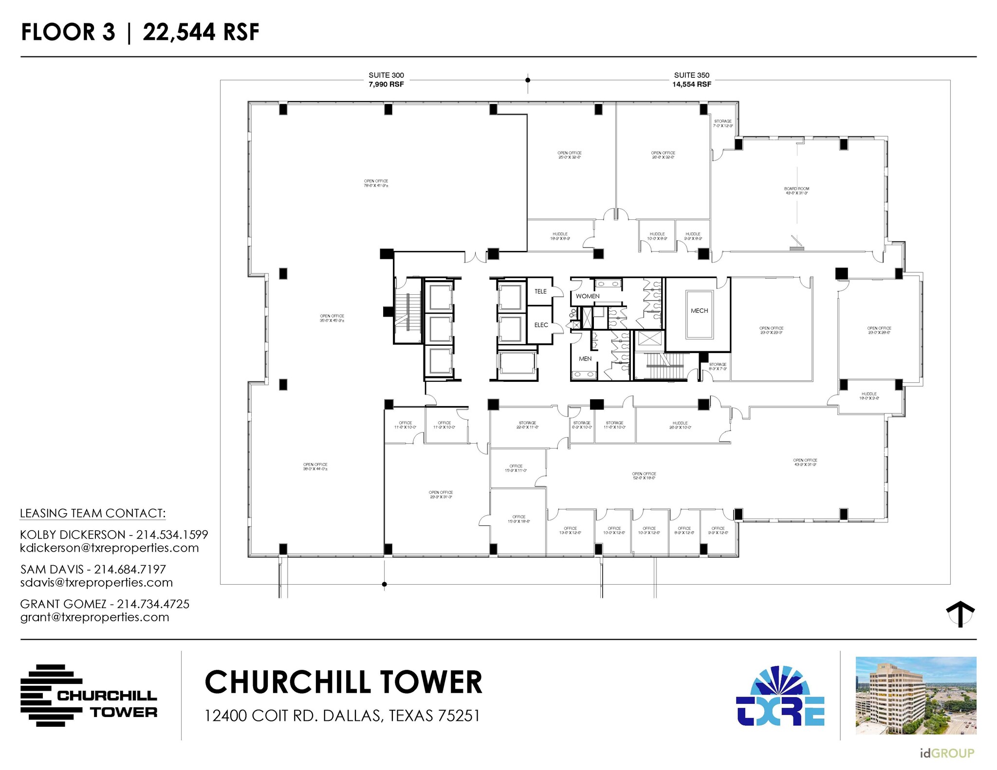 12400 Coit Rd, Dallas, TX for lease Floor Plan- Image 1 of 2