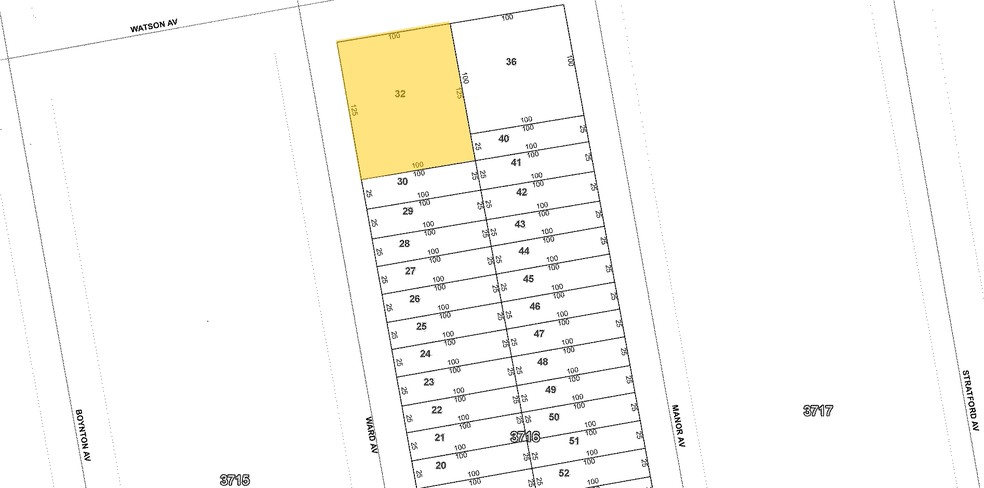 1064-1068 Ward Ave, Bronx, NY for lease - Plat Map - Image 3 of 5