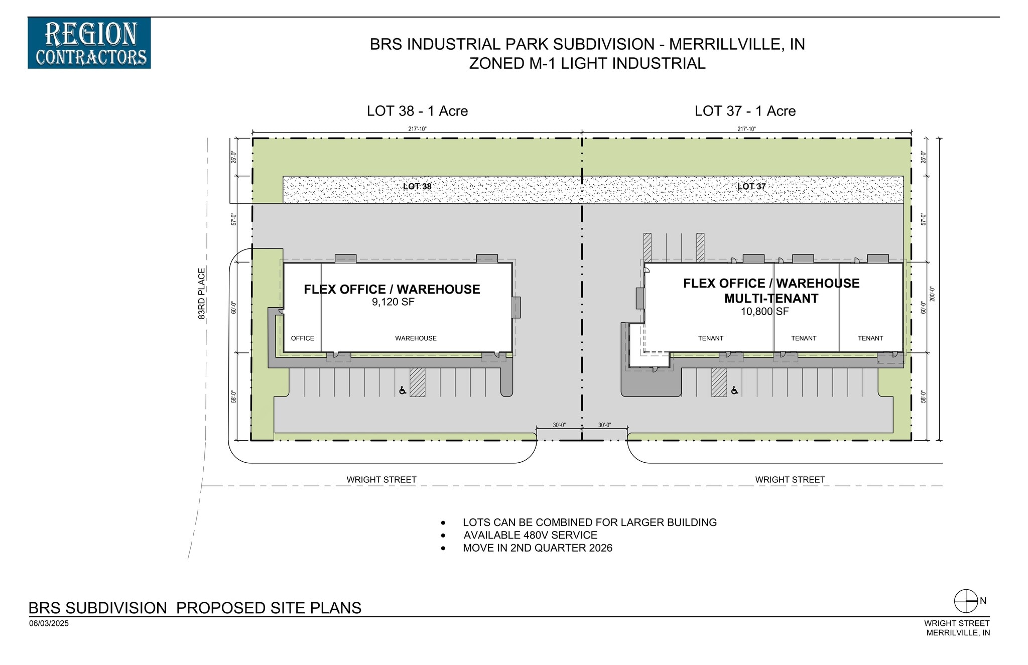 Wright Street - NW Corner St, Merrillville, IN for lease Site Plan- Image 1 of 1