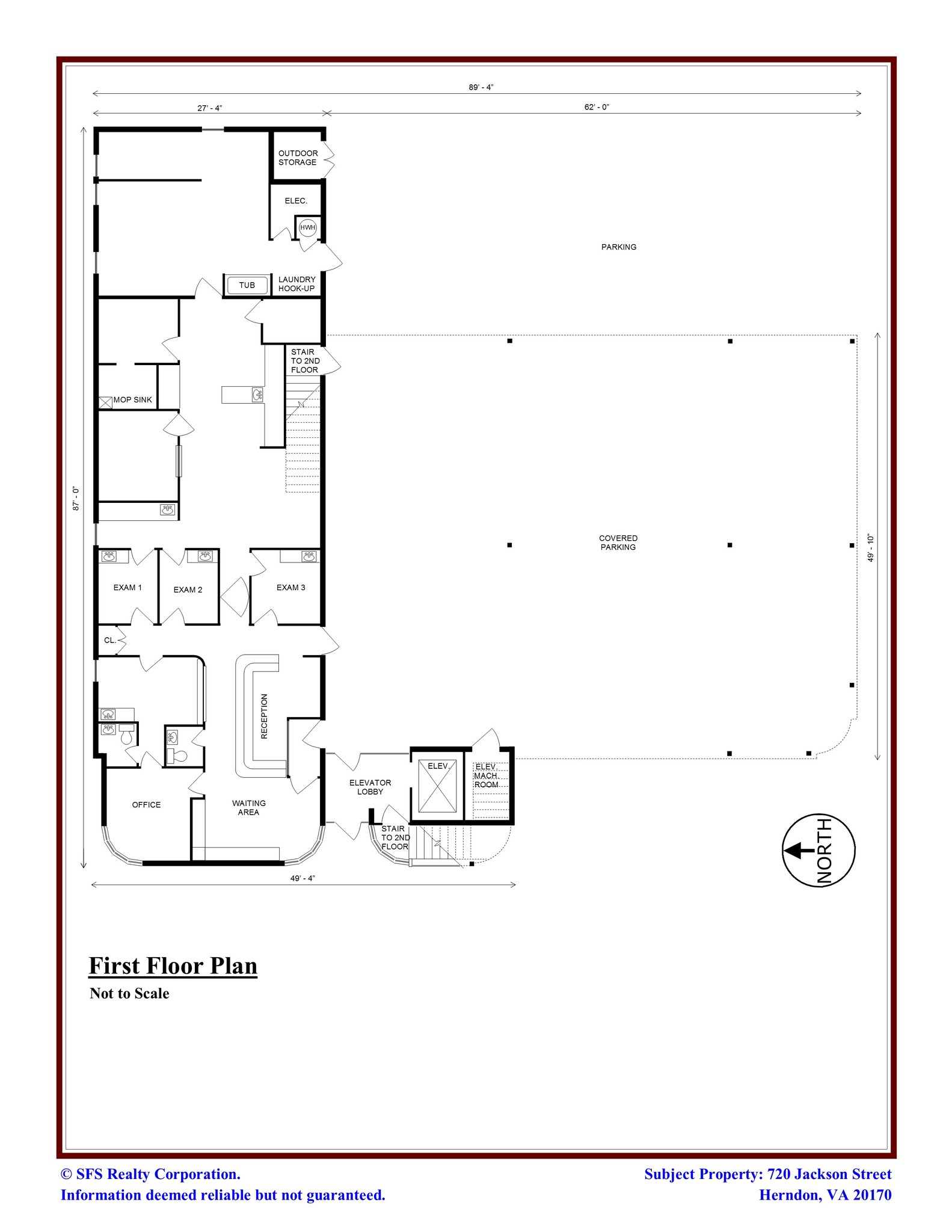 720 Jackson St, Herndon, VA for lease Floor Plan- Image 1 of 1