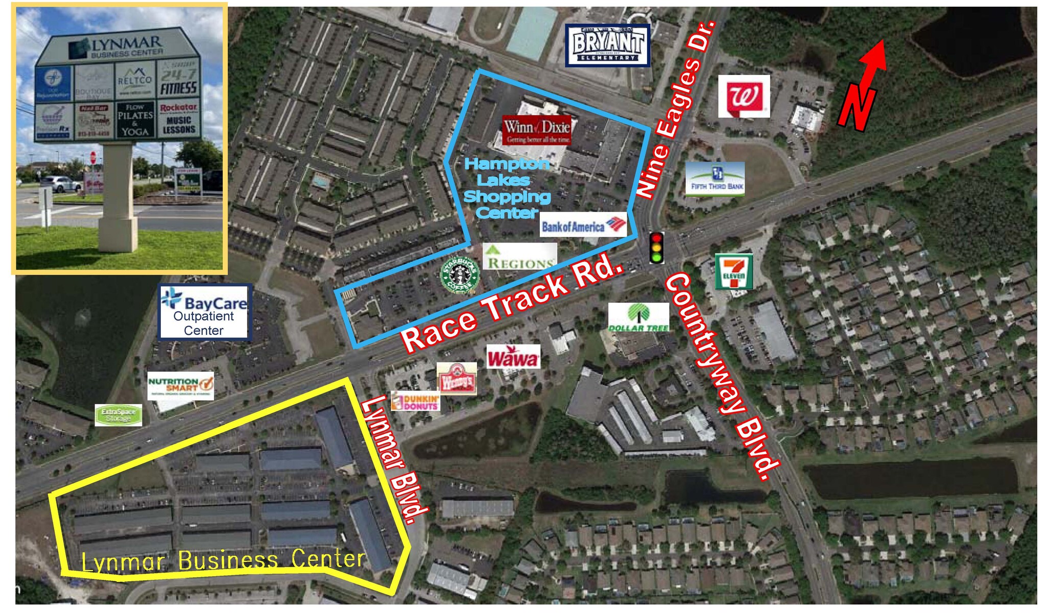 12645 Race Track Rd, Tampa, FL for lease Aerial- Image 1 of 12