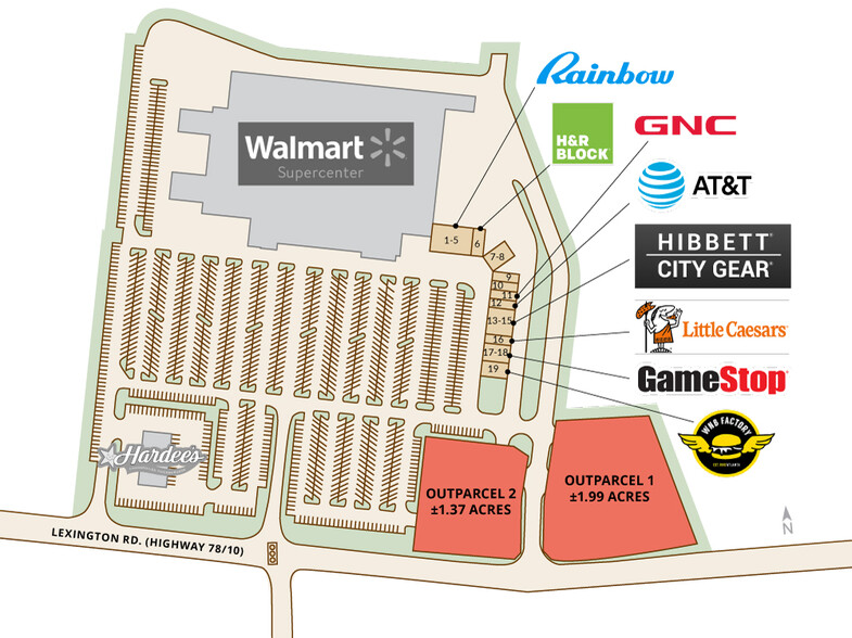 4375 Lexington Rd, Athens, GA for sale - Site Plan - Image 1 of 1