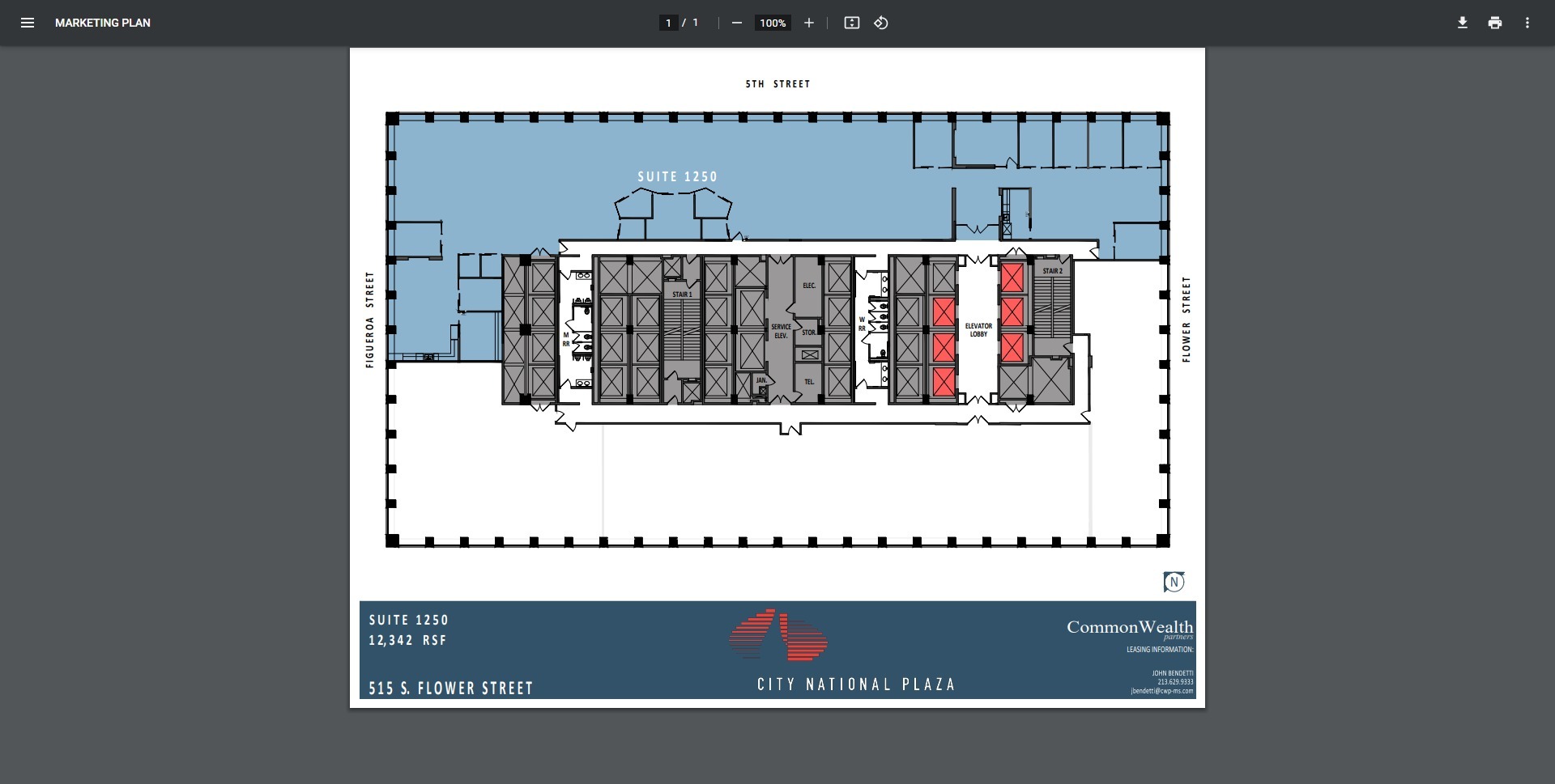 515 S Flower St, Los Angeles, CA for lease Floor Plan- Image 1 of 1