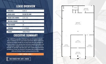 2605 W Storage Parkway Rd, Rogers, AR for lease Floor Plan- Image 2 of 6