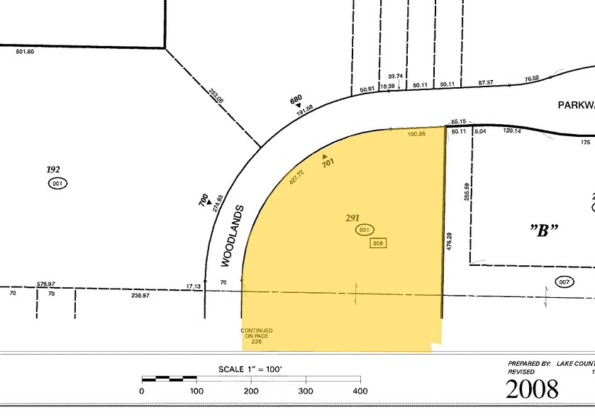 701 Woodlands Pky, Vernon Hills, IL for sale - Plat Map - Image 3 of 6