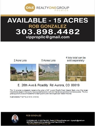 More details for 26th & Picadilly – Land for Sale, Aurora, CO