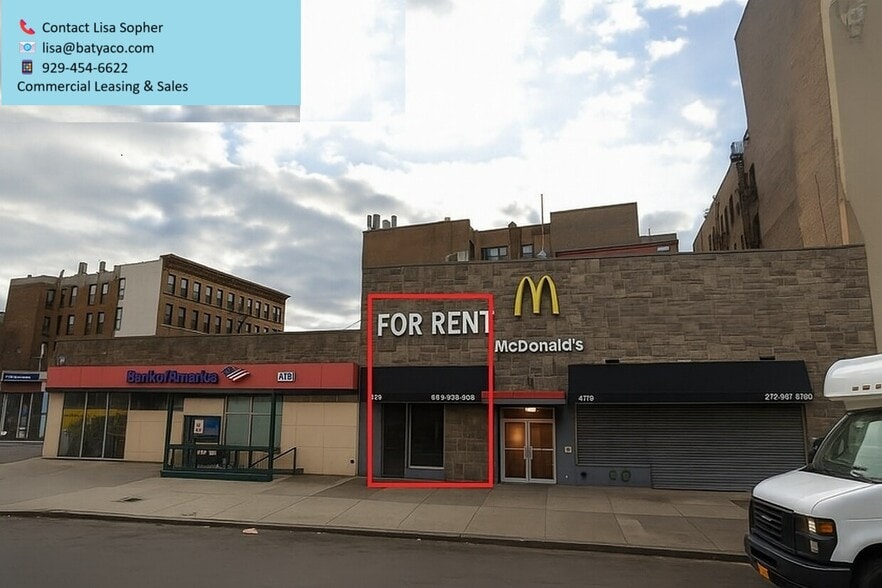 4748 Broadway, New York NY - Storefront Property