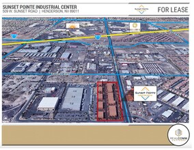 509 W Sunset Rd, Henderson, NV - aerial  map view