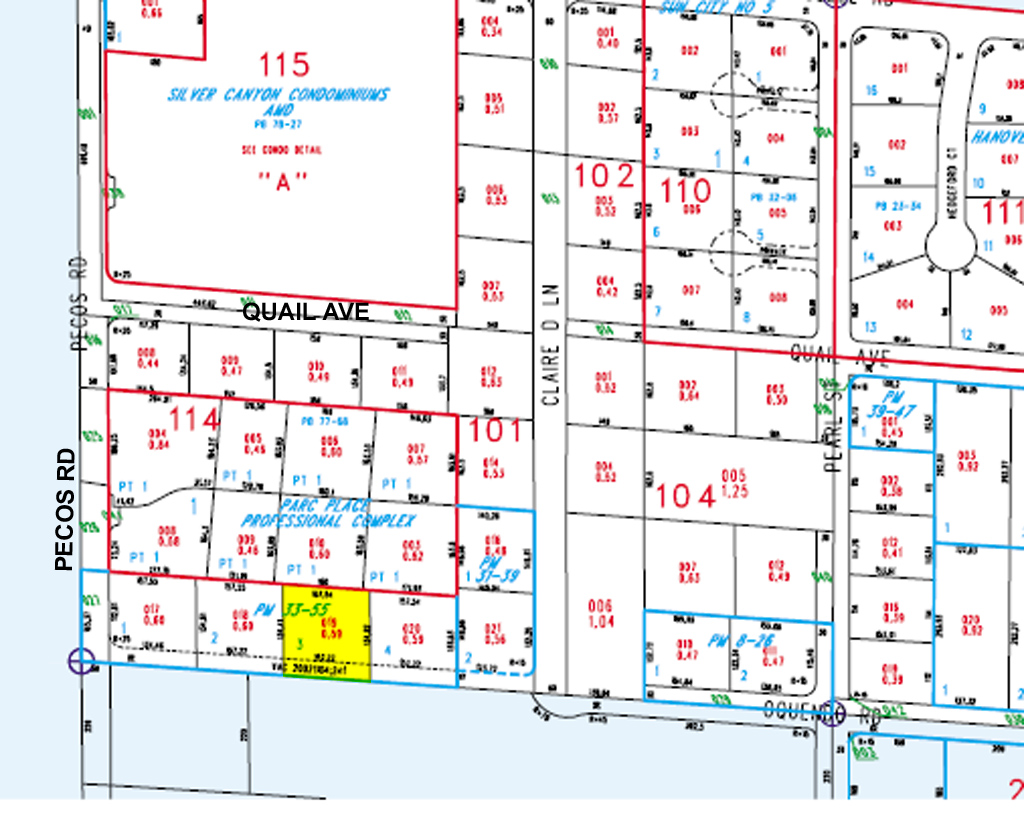 5858 S Pecos Rd, Las Vegas, NV for sale Plat Map- Image 1 of 1