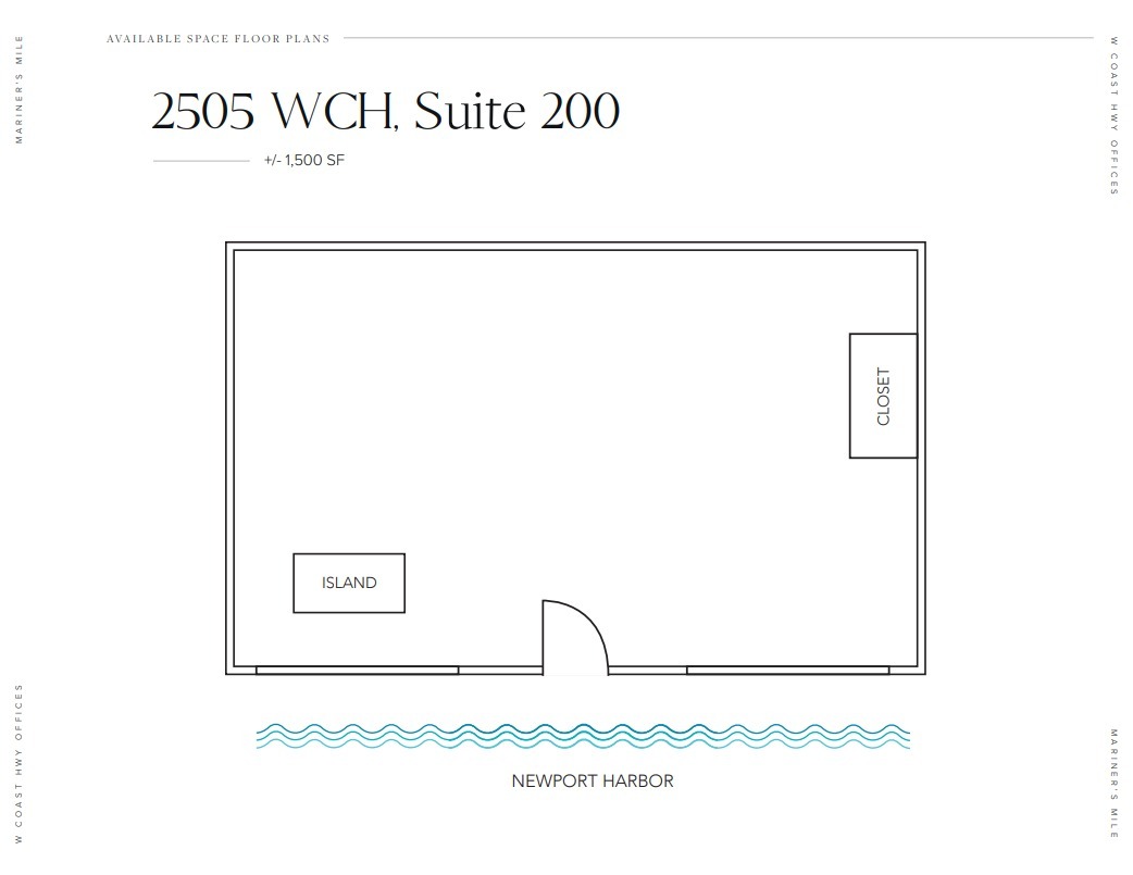 2507 W Coast Hwy, Newport Beach, CA for lease Floor Plan- Image 1 of 1