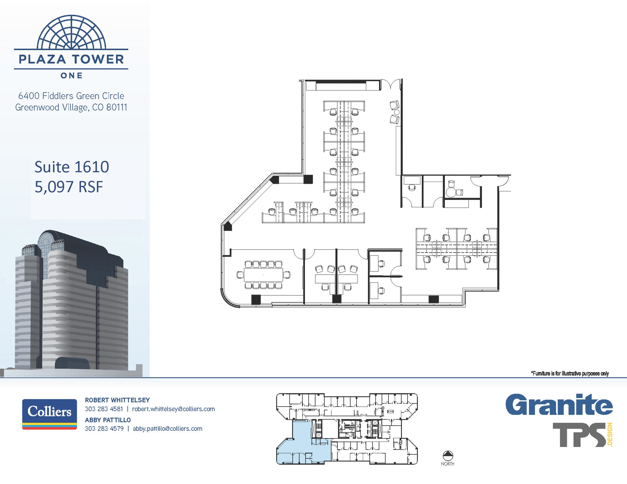 6400 S Fiddlers Green Cir, Greenwood Village, CO for lease Floor Plan- Image 1 of 2