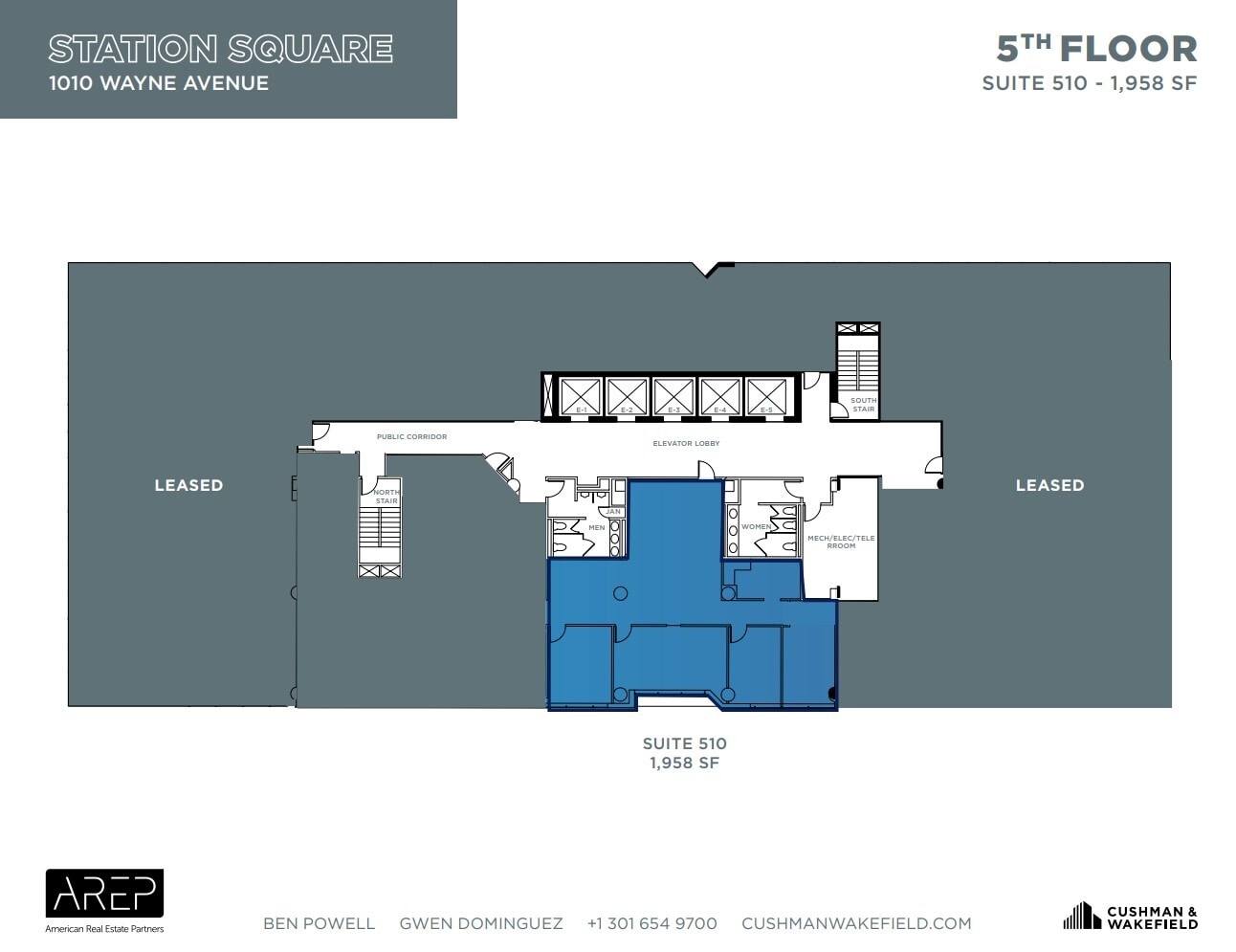 1100 Wayne Ave, Silver Spring, MD for lease Floor Plan- Image 1 of 1