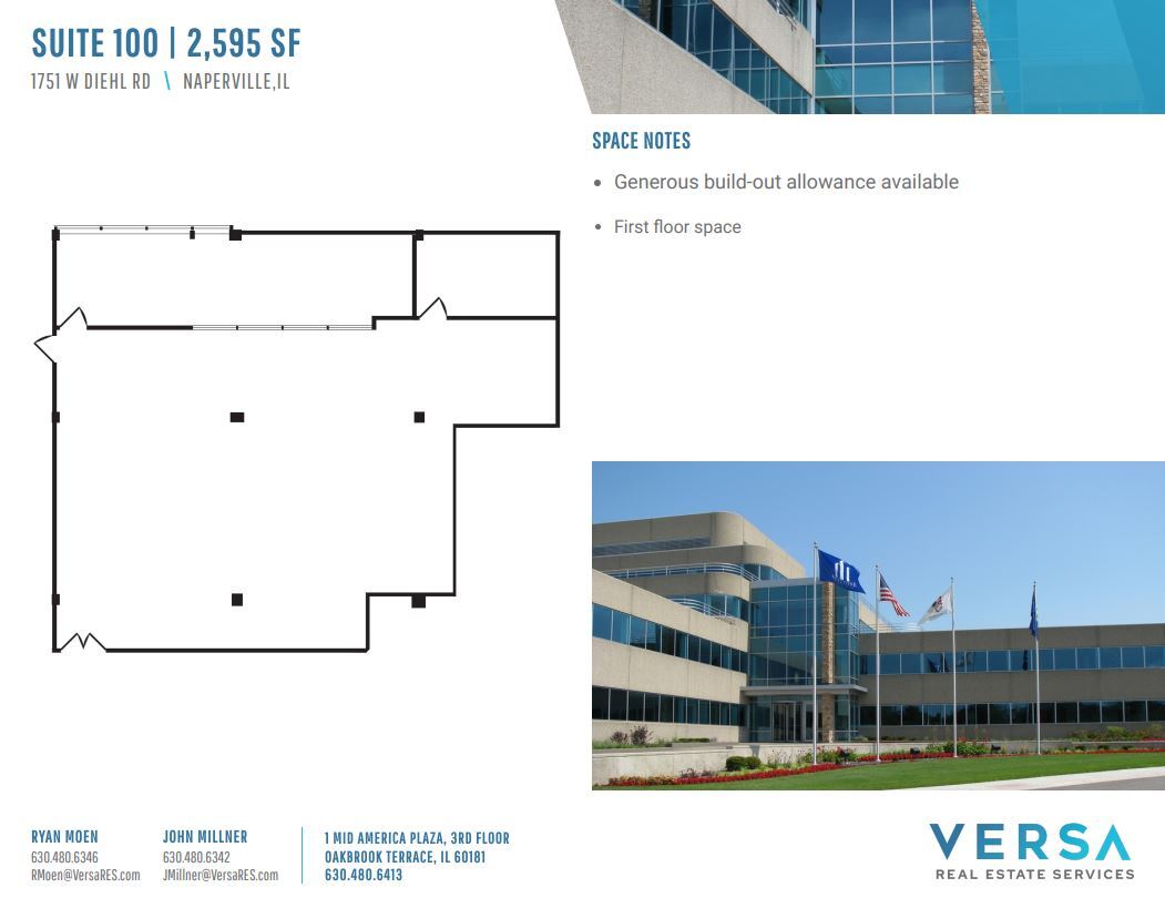 1751-1771 W Diehl Rd, Naperville, IL for lease Floor Plan- Image 1 of 2