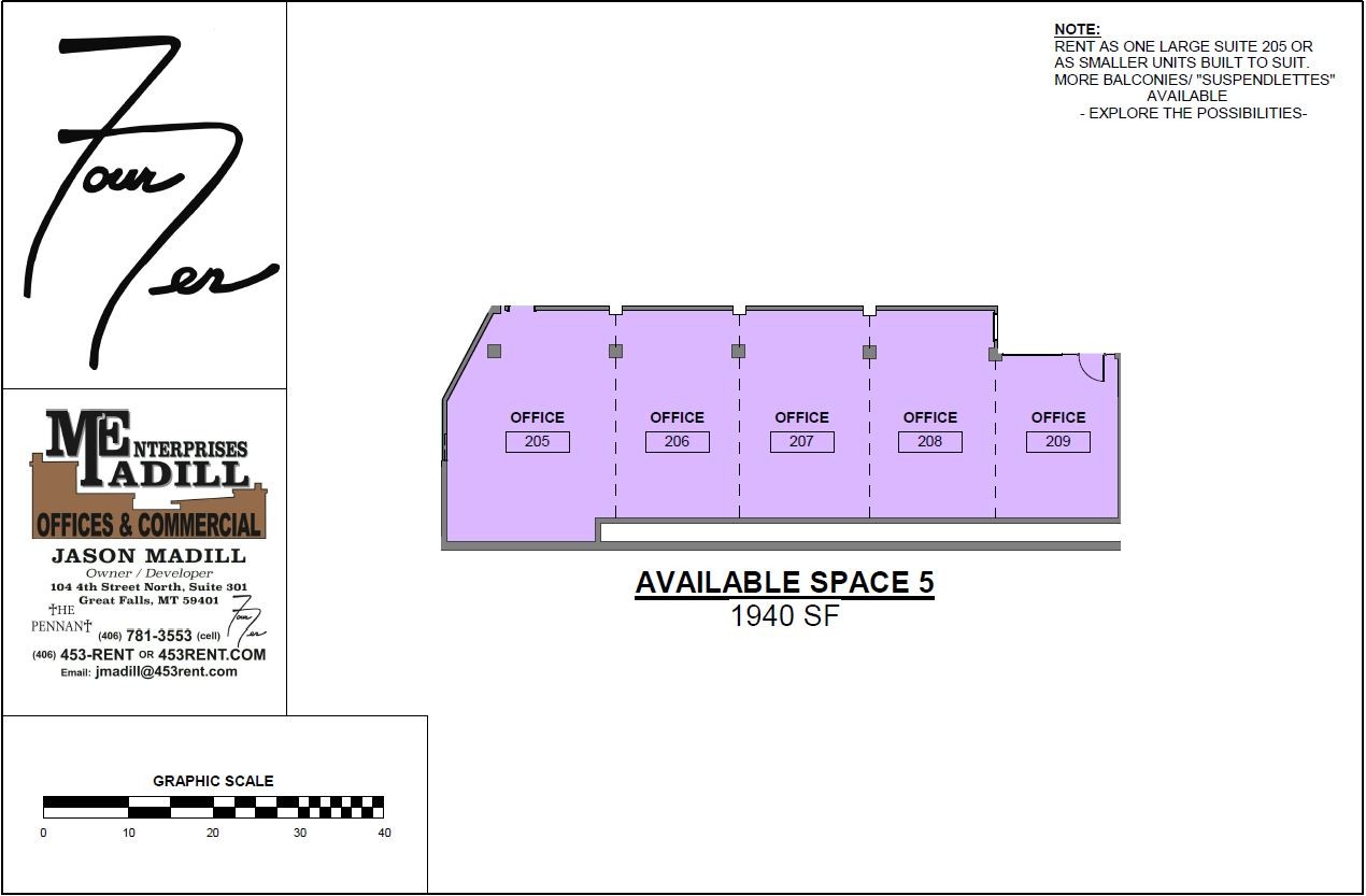 410 Central Ave, Great Falls, MT for lease Floor Plan- Image 1 of 1