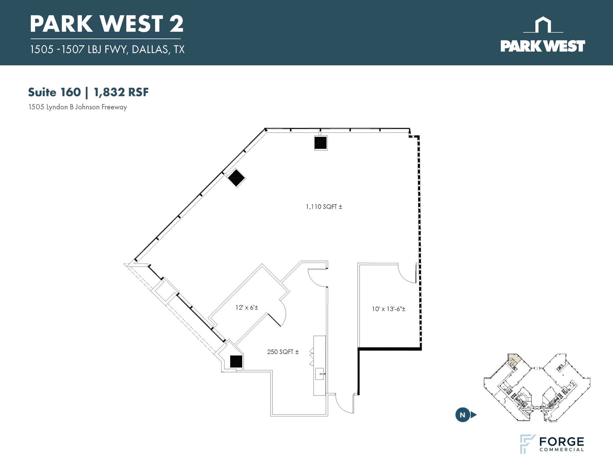1501-1507 Lyndon B Johnson Fwy, Dallas, TX for lease Floor Plan- Image 1 of 1