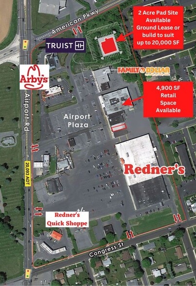 1231-1319 Airport Rd, Allentown, PA for lease - Building Photo - Image 2 of 5