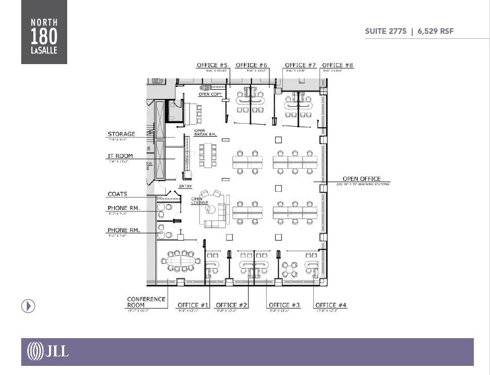 180 N LaSalle St, Chicago, IL for lease Floor Plan- Image 1 of 1
