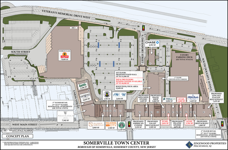 100 Veterans Memorial Dr W, Somerville, NJ for lease - Site Plan - Image 2 of 8