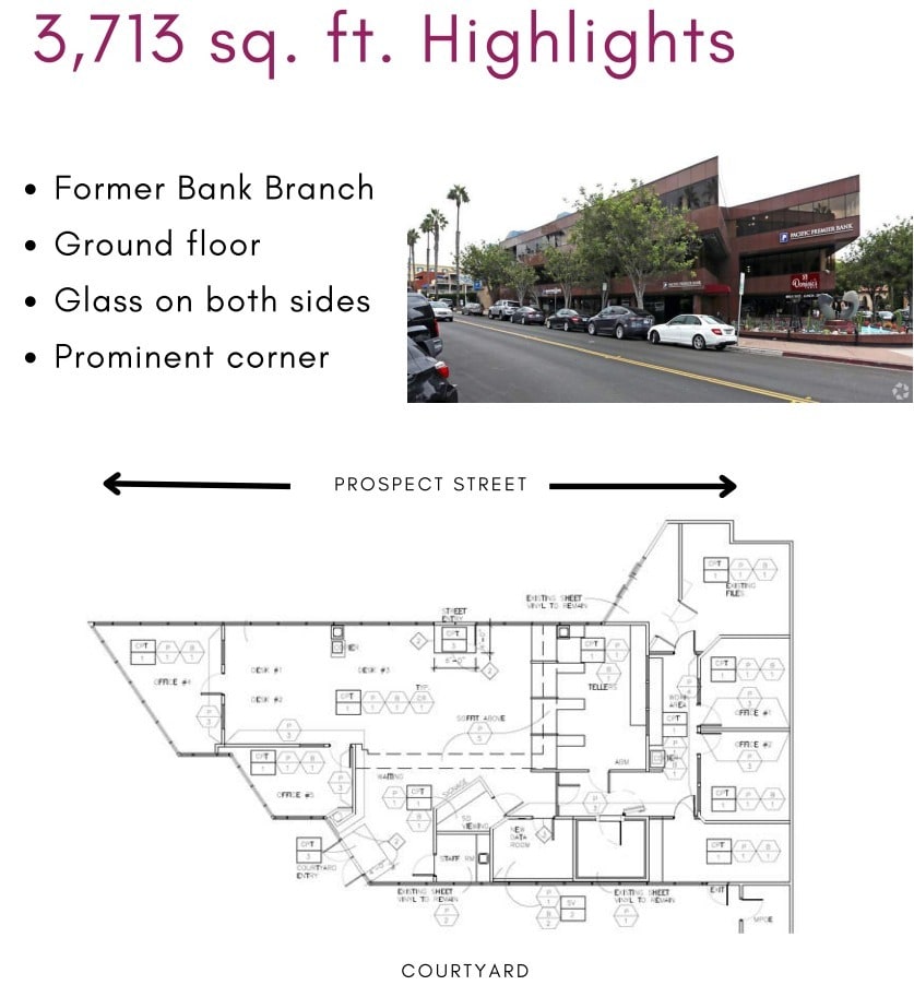 875 Prospect St, La Jolla, CA for lease Floor Plan- Image 1 of 1