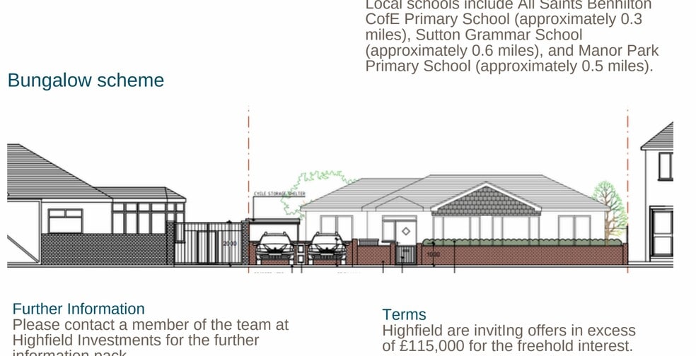 39 Oldfields Rd, Sutton for sale - Site Plan - Image 2 of 2