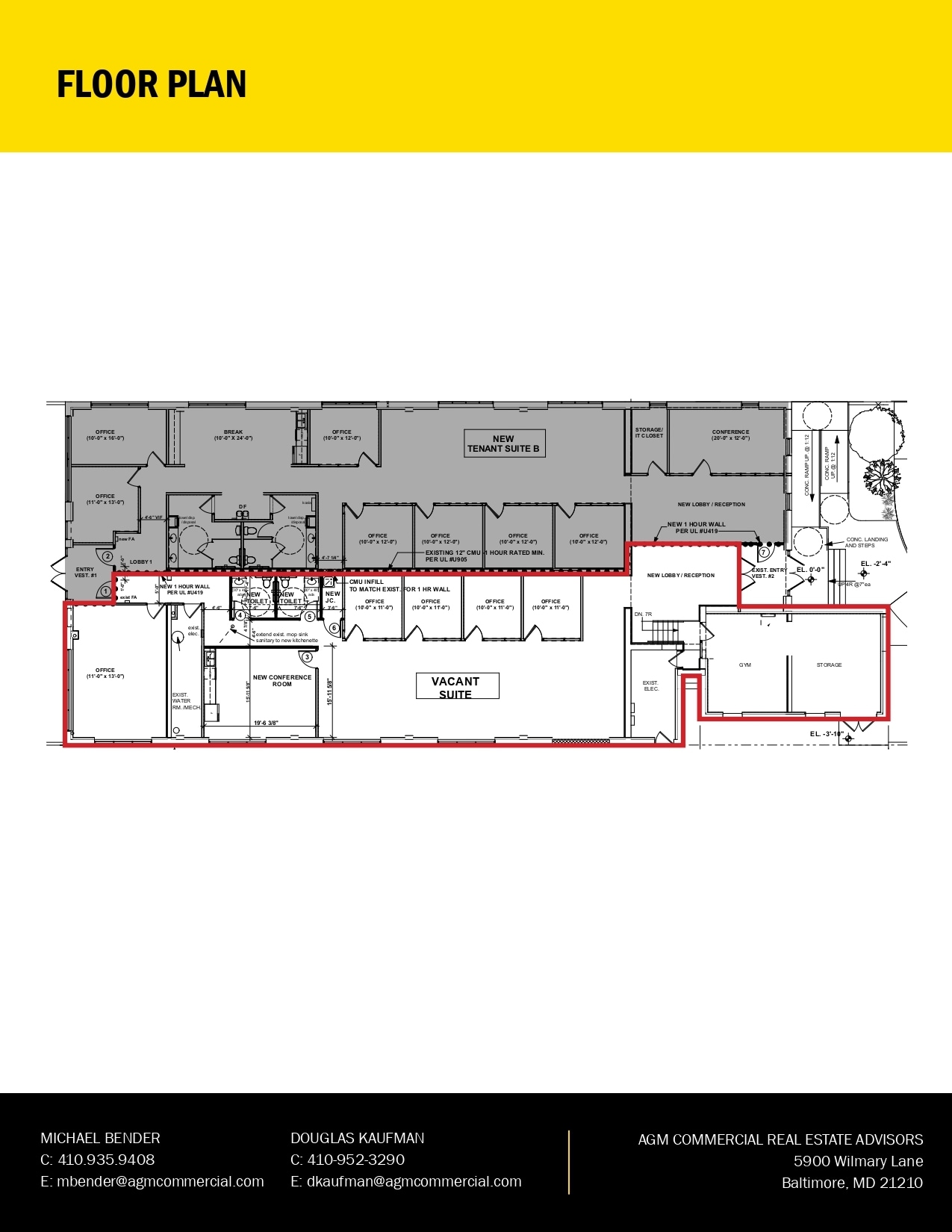 307 S Eaton St, Baltimore, MD for lease Floor Plan- Image 1 of 1