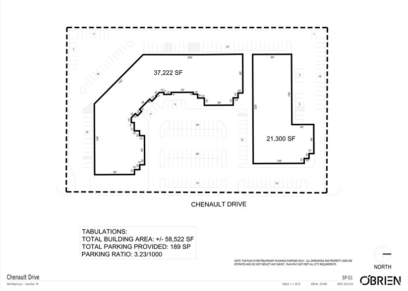 2033 Chenault Dr, Carrollton, TX for lease - Site Plan - Image 1 of 5