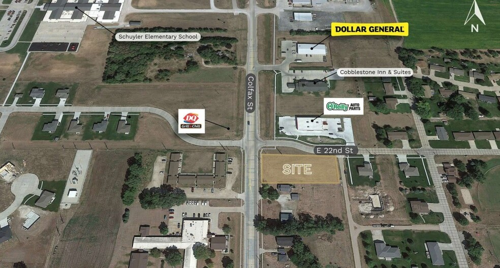 SEC E 22nd & Colfax Streets, Schuyler, NE for sale - Primary Photo - Image 1 of 1