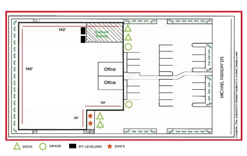 2330 Michael Faraday Dr, San Diego, CA for lease Floor Plan- Image 1 of 1