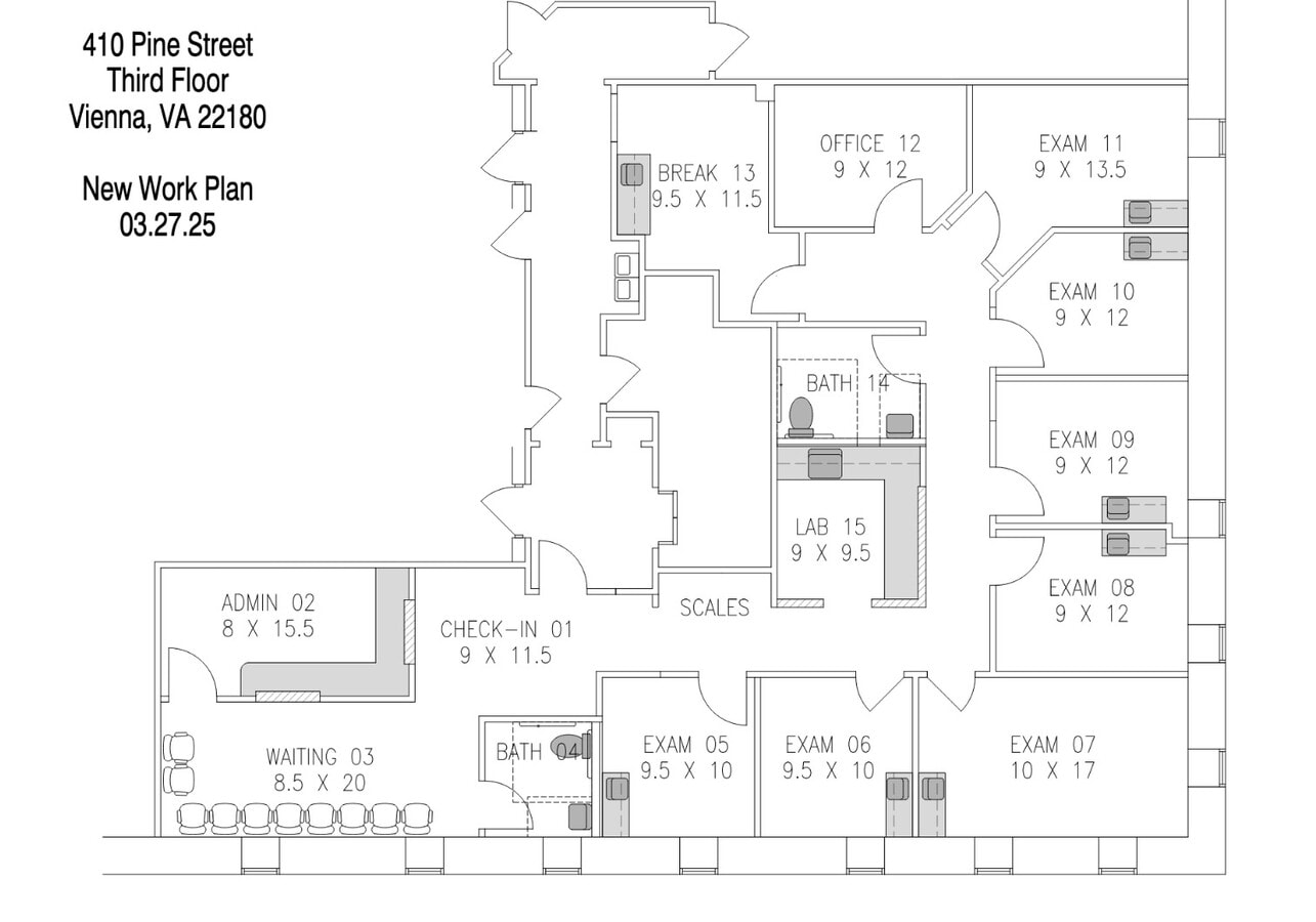 410 Pine St SE, Vienna, VA 22180 - Unit 320 -  - Floor Plan - Image 1 of 2