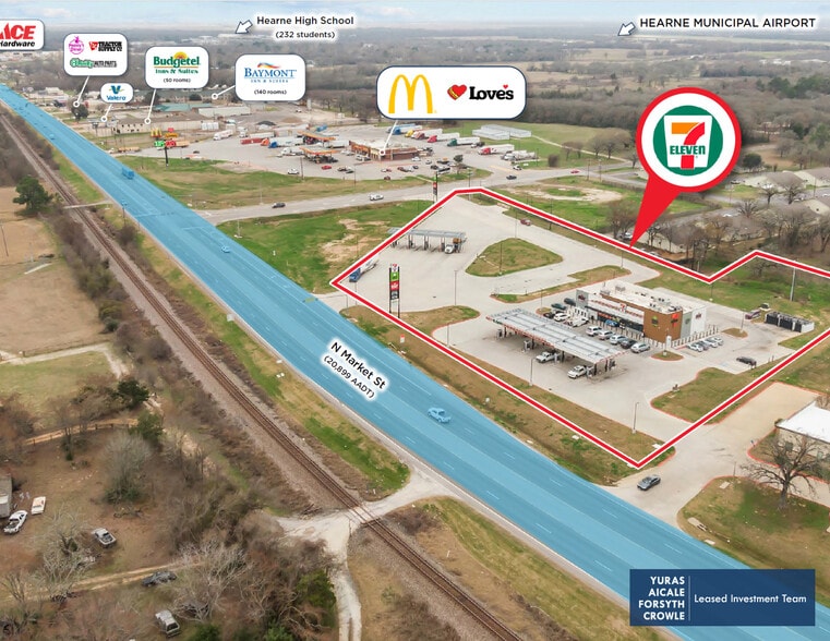 1637 N Market St, Hearne, TX for sale - Aerial - Image 2 of 4