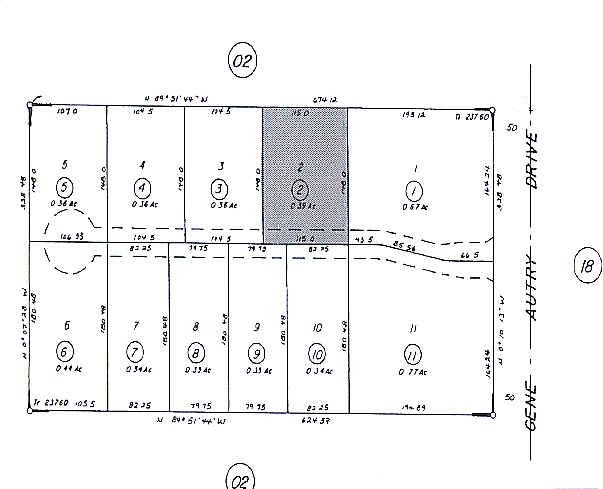 1229 S Gene Autry Trl, Palm Springs, CA for sale Plat Map- Image 1 of 1