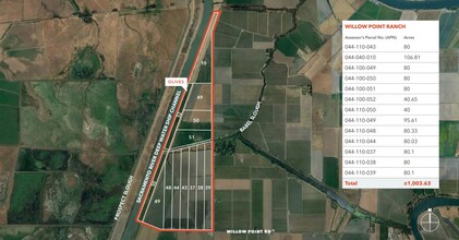 Courtland Rd & Willow Point Ranch, Clarksburg, CA - aerial  map view - Image1