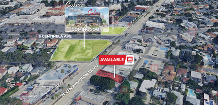 12474 W Washington Blvd, Los Angeles, CA - aerial  map view