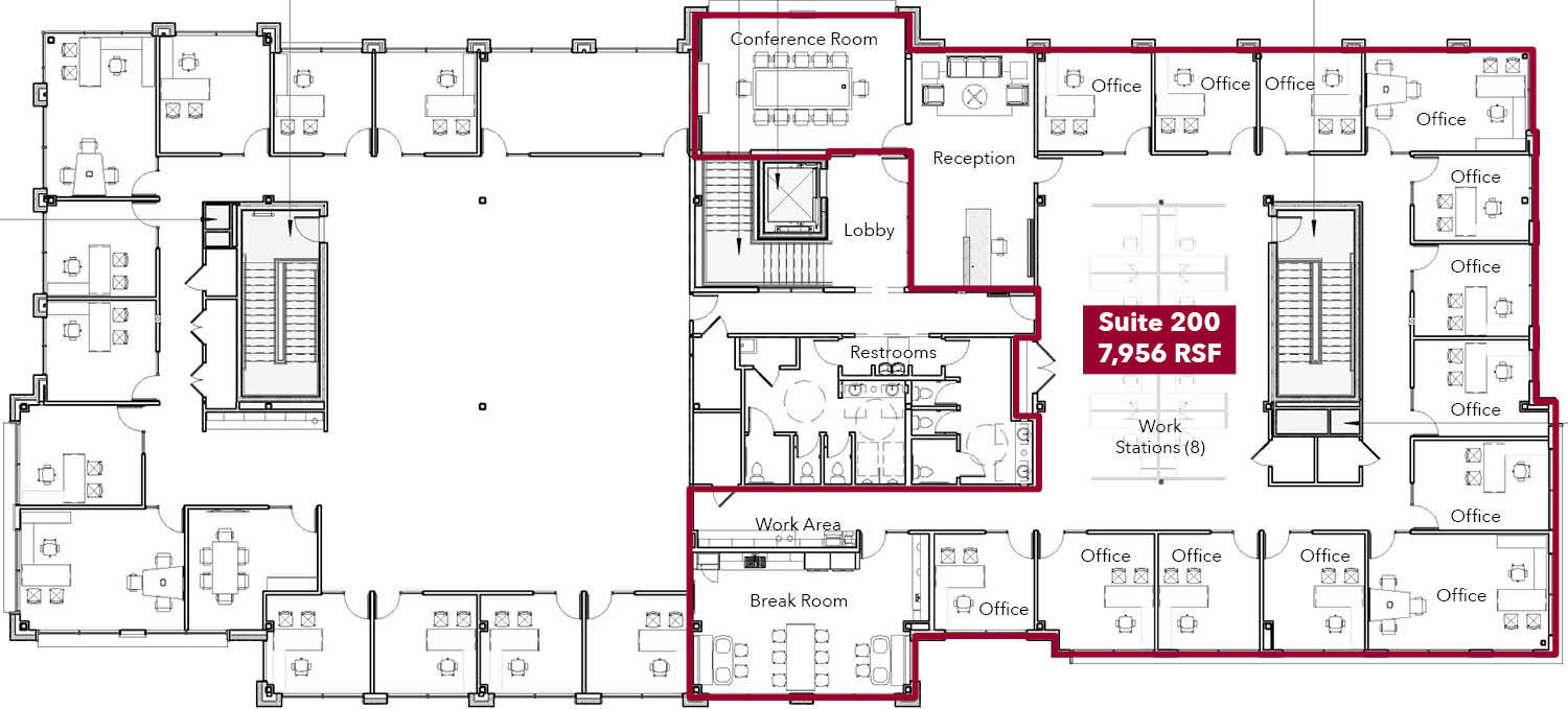 76 Hunter St, Apex, NC for lease Floor Plan- Image 1 of 8