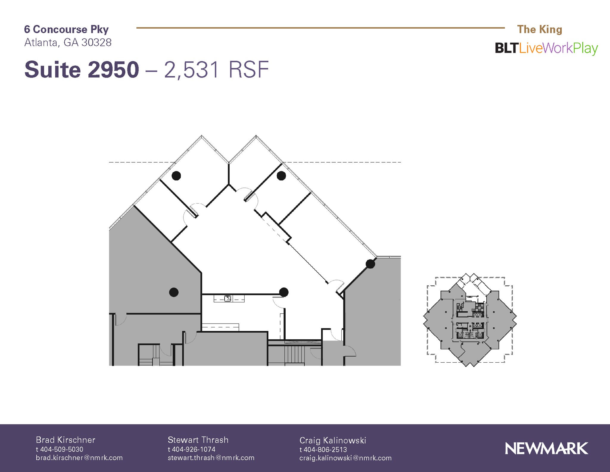6 Concourse Pky NE, Atlanta, GA for lease Floor Plan- Image 1 of 1