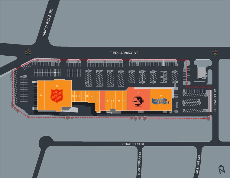 3216-3254 E Broadway St, Pearland, TX for lease - Site Plan - Image 2 of 9
