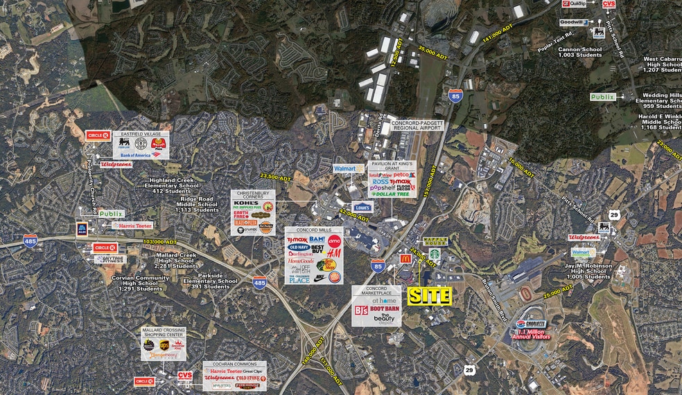 7712 NW Sossaman Ln, Concord, NC for lease - Aerial - Image 2 of 4