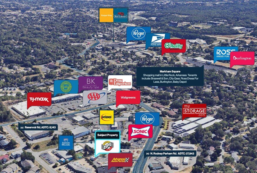 9500 N Rodney Parham Rd, Little Rock, AR for sale - Aerial - Image 2 of 16