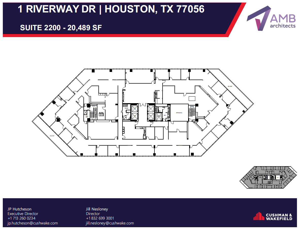 1 Riverway, Houston, TX for lease Floor Plan- Image 1 of 1