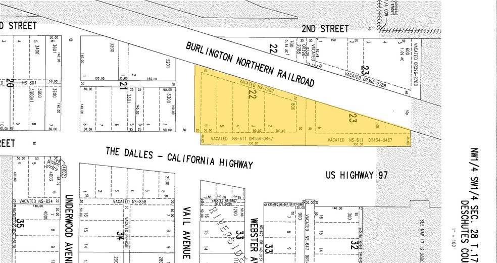 2221 NE 3rd St, Bend, OR for sale - Plat Map - Image 1 of 1