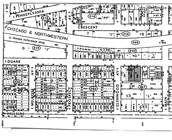 493 Duane St, Glen Ellyn, IL for lease - Plat Map - Image 2 of 4