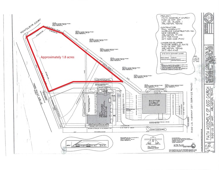 5149 Treepoint, Arlington, TX for sale - Site Plan - Image 2 of 2