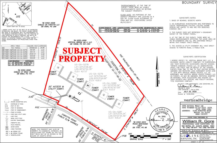 5169 Forsyth Rd, Macon-Bibb, GA for sale - Plat Map - Image 2 of 3