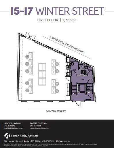 15-17 Winter St, Cambridge, MA for lease Floor Plan- Image 1 of 1