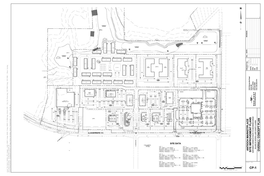 IL Route 173 & Brown Rd, Antioch, IL for sale - Site Plan - Image 3 of 6