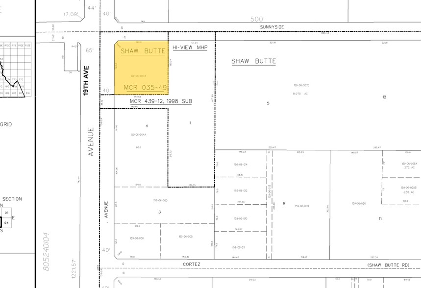 11747 N 19th Ave, Phoenix, AZ for sale - Plat Map - Image 2 of 15